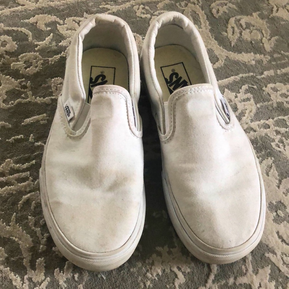 Vans- White platform Slip on sneakers